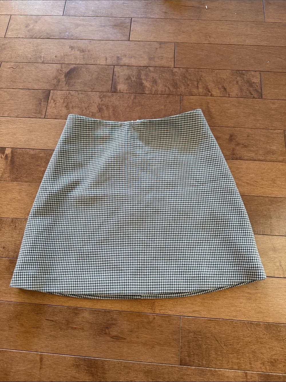 Wilfred Black & White Gingham Mini Skirt